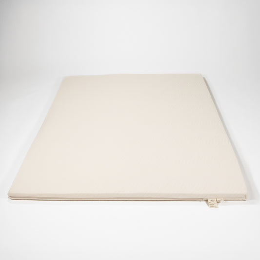 2 inch natural latex topper front view