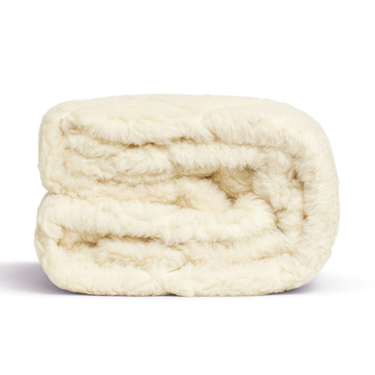 reversible wool overlay folded